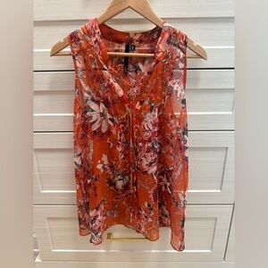 Anthropologie Sheer Floral Blouse